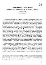 Campo, huerta, jardín, estufa: el deseo y la domesticidad en "Pepita Jiménez" / James Whiston | Biblioteca Virtual Miguel de Cervantes