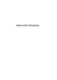 Oros són trumfos / Eduard Escalante ; edició a cura de Josep Lluís i Rodolf Sirera | Biblioteca Virtual Miguel de Cervantes