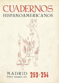 Cuadernos Hispanoamericanos. Núm. 253-254, enero-febrero 1971 | Biblioteca Virtual Miguel de Cervantes