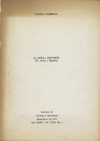 El poeta político : (En torno a España) / por Concha Zardoya | Biblioteca Virtual Miguel de Cervantes