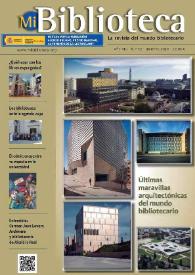 Mi biblioteca : la revista del mundo bibliotecario. Núm. 52, invierno 2018 | Biblioteca Virtual Miguel de Cervantes