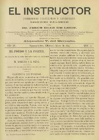 El Instructor : Periódico científico y literario consagrado á la difusión de las Ciencias Agrícolas y sus ramos anexos. Año XV, núm. 11, marzo de 1899 | Biblioteca Virtual Miguel de Cervantes