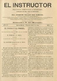 El Instructor : Periódico científico y literario consagrado á la difusión de las Ciencias Agrícolas y sus ramos anexos. Año XV, núm. 12, abril de 1899 | Biblioteca Virtual Miguel de Cervantes