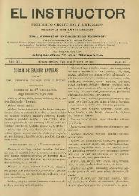 El Instructor : Periódico científico y literario consagrado á la difusión de las Ciencias Agrícolas y sus ramos anexos. Año XVI, núm. 10, febrero de 1900 | Biblioteca Virtual Miguel de Cervantes