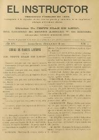 El Instructor : Periódico científico y literario consagrado á la difusión de las Ciencias Agrícolas y sus ramos anexos. Año XVII, núm. 2, junio de 1900 | Biblioteca Virtual Miguel de Cervantes