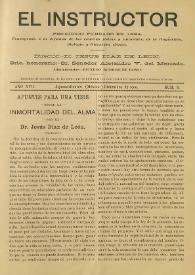 El Instructor : Periódico científico y literario consagrado á la difusión de las Ciencias Agrícolas y sus ramos anexos. Año XVII, núm. 8, diciembre de 1900 | Biblioteca Virtual Miguel de Cervantes