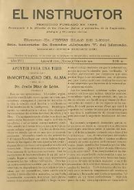 El Instructor : Periódico científico y literario consagrado á la difusión de las Ciencias Agrícolas y sus ramos anexos. Año XVII, núm. 10, febrero de 1901 | Biblioteca Virtual Miguel de Cervantes