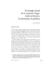 El resurgir actual de la Leyenda Negra: entre la historia, la memoria y la política / Edgar Straehle | Biblioteca Virtual Miguel de Cervantes