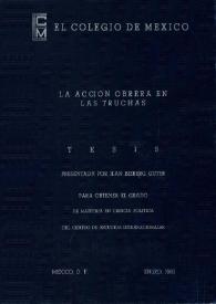 Más información sobre La acción obrera en Las Truchas / Bizberg, Ilán