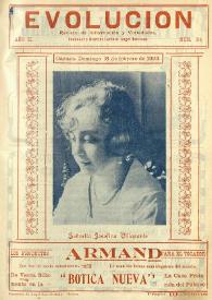 Evolución : revista ilustrada de información y variedades. Año II, núm. 54, 18 de febrero de 1923 | Biblioteca Virtual Miguel de Cervantes