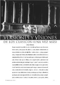 Versiones y visiones de los clásicos (una vez más)  / Jorge Márquez   | Biblioteca Virtual Miguel de Cervantes