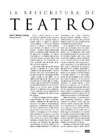 La reescritura de los clásicos en el teatro inglés  / Juan V. Martínez Luciano  | Biblioteca Virtual Miguel de Cervantes