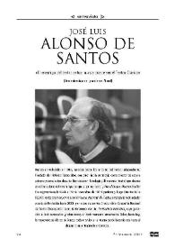 José Luis Alonso de Santos: una entrevista de Ignacio del Moral / Ignacio del Moral | Biblioteca Virtual Miguel de Cervantes