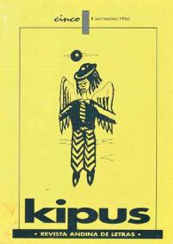 Kipus: Revista Andina de Letras y Estudios Culturales. Núm. 5, 1996 | Biblioteca Virtual Miguel de Cervantes