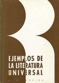 Propuesta de programa de ejemplos de la literatura universal
: (segundo ciclo de Bachillerato) / José Carlos Rovira | Biblioteca Virtual Miguel de Cervantes