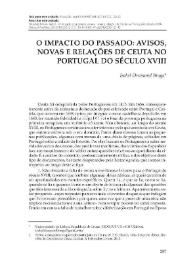 O impacto do passado: avisos, novas e relações de Ceuta no Portugal do século XVIII / Isabel Drumond Braga | Biblioteca Virtual Miguel de Cervantes