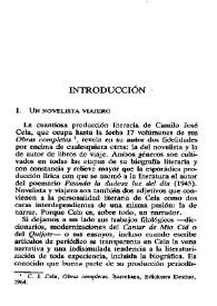 Camilo José Cela. "Viaje a la Alcarria". Introducción / José María Pozuelo Yvancos | Biblioteca Virtual Miguel de Cervantes