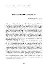 El cuento en la historia literaria / Francisco Javier Díez de Revenga | Biblioteca Virtual Miguel de Cervantes