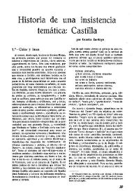 Historia de una insistencia temática : Castilla / Concha Zardoya | Biblioteca Virtual Miguel de Cervantes