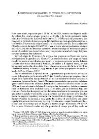 Contribución bibliográfica al estudio de la superstición "El martes es día aciago" / Manuel Herrera Vázquez | Biblioteca Virtual Miguel de Cervantes