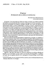 Cosecha. Antología de la lírica castellana / Francisco Javier Díez de Revenga | Biblioteca Virtual Miguel de Cervantes