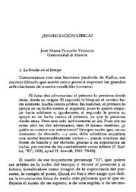 ¿Enunciación lírica? / José María Pozuelo Yvancos | Biblioteca Virtual Miguel de Cervantes