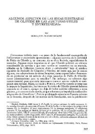 Algunos aspectos de las ideas ilustradas de Olavide en las "Lecturas útiles y entretenidas" / María José Alonso Seoane | Biblioteca Virtual Miguel de Cervantes