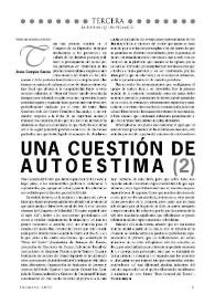 Una cuestión de autoestima (2)  / Jesús Campos García  | Biblioteca Virtual Miguel de Cervantes