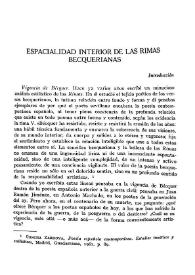 Espacialidad interior de las rimas becquerianas / Concha Zardoya | Biblioteca Virtual Miguel de Cervantes