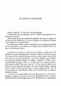 La poesía o el poema / Leopoldo de Luis | Biblioteca Virtual Miguel de Cervantes