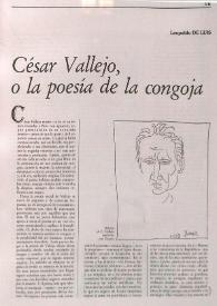 César Vallejo, o la poesía de la congoja / Leopoldo de Luis | Biblioteca Virtual Miguel de Cervantes