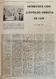 Entrevista con Leopoldo Urrutia de Luis / Antonio Rodríguez Jiménez | Biblioteca Virtual Miguel de Cervantes