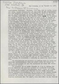 Carta de Concha Zardoya a Gabriela Mistral. New Orleans, [Estados Unidos], 15 de febrero de 1952 | Biblioteca Virtual Miguel de Cervantes